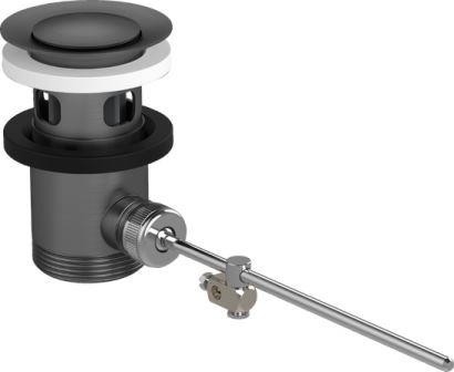 Хромный черный отходы установлены вверх для бассейна смесителя и бидет смесителей белый