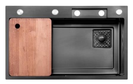 Специальный размер нано покрытие кухонные раковины ручной работы наружной раковины из нержавеющей стали