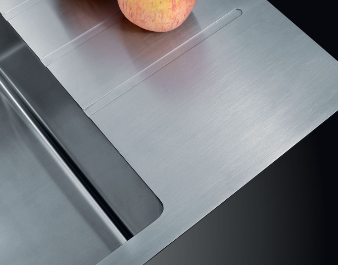 Нержавеющая сталь 304 плитка кухонный раковина индивидуальный размер двойной дренажный раковина потрясающий стиль