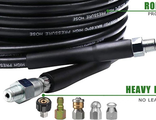 Высокое давление стиральной трубы Jet шланг ID 6 мм 8 мм из нержавеющей стали гибкий шланг с очистителем