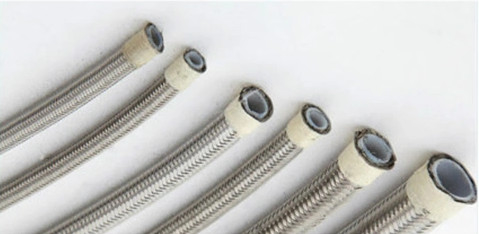 5/16 дюймов гибкие шланги из нержавеющей стали ПТФЕ коленчатый топливный оливковый охладитель шланги