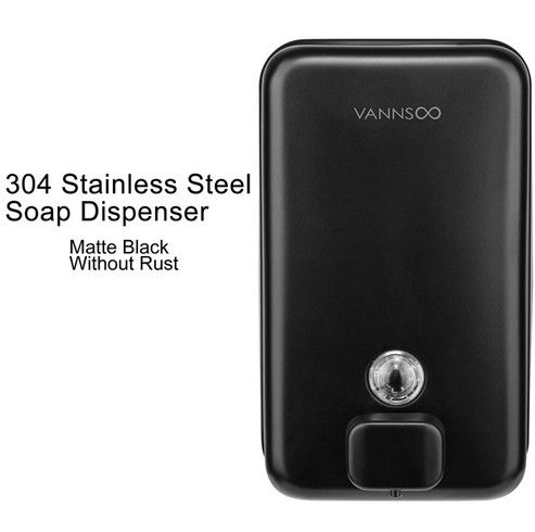 INOVI ZSH12-1200BF-ЧЕРНЫЙ Коммерческий настенный матовый черный мыльный диспенсер для ванной