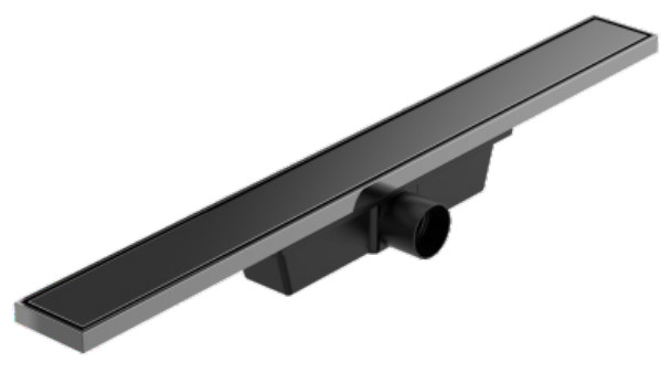 Линейный тип Серое Душевые канализации DIA 50 мм Черный Линейный Канализация