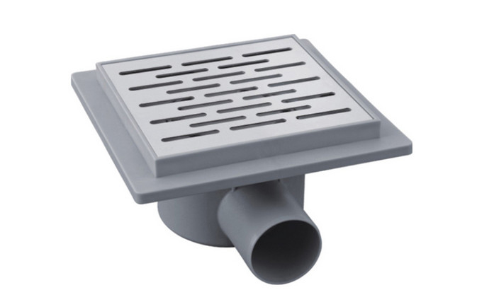 Пластик 360 вращающийся Душ отходы горизонтальный выход SS керамический крышка Душ дно канализации