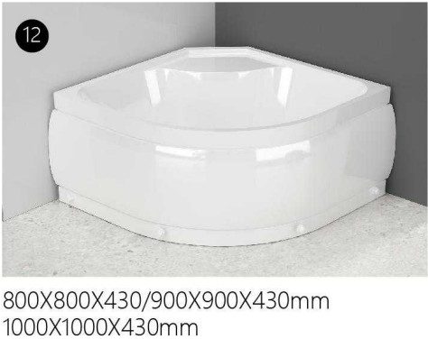 Квадратный уголок Душевые кабины высокий порог подвижной поднос 800 X 800 Душевой корпус