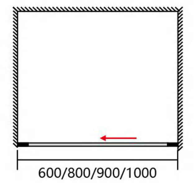 900мм Кристально чистые душевые кабины складная сдвижная дверь 900 х 900 душевой корпус